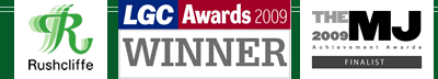 Rushcliffe Borough Council: LGC Award 2009 winner and MJ Award 2009 Finalist.